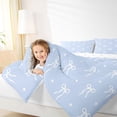 thumbnail image 3 of Erosebridal Princess Bow Stars Queen Comforter Set for Girls, Kawaii Cartoon Bedding Comforter Set for Women, Reversible, 3 Pieces, 3 of 6