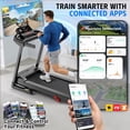 thumbnail image 5 of 3.65 HP Foldable Treadmill for Home, Electric Running & Walking Exercise Equipment with 10% Incline, Treadmill 300 lb Capacity, App Sync Technology, Heart Rate Sensor, 16" Wide Belt, 5 of 10