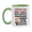 White/Light Green, variant on Racer Trump Mug, Funny Gift Idea For Racer, 11Oz Or 15Oz Ceramic Coffee Cup