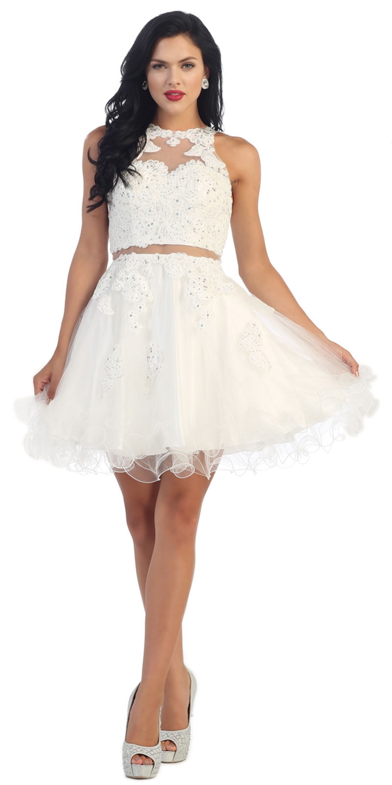 layered cocktail dress