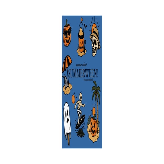 1PC Halloween Table Runner 13x35.4in – Polyester Ghost Pumpkin Table Cover for Kitchen Dining, Indoor Outdoor Party Decor (B)