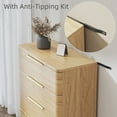 thumbnail image 4 of Farmhouse 5 Drawer Dresser for Bedroom, Oak, 4 of 7