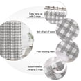 thumbnail image 3 of Grey Buffalo Plaid Bathroom Shower Curtains with 12 Hooks Polyester Waterproof Shower Curtain for Stalls and Bathtubs Farmhouse Checked Vintage Geometric Art Decorative Bathroom Curtain 54x78 Inches, 3 of 9