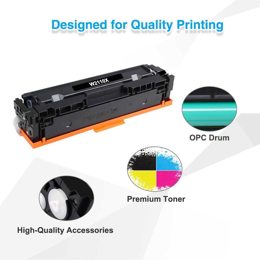 2x Compatible Toner For HP 206X W2110X – Black LaserJet – No Chip – Fits M283fdw, M282 – Aztech