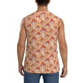 thumbnail image 4 of Haiem Men's Mushroom Print Tank Tops Summer Sleeveless Cut Off Workout T-Shirts Fitness Vest Athletic Undershirts-X-Large, 4 of 8