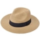 thumbnail image 1 of DRESHOW Sombrero panamá de paja para mujer, sombrero de viaje Fedora para playa, sombrero para el sol, sombrero enrollable de paja de ala ancha UPF 50+, 1 of 1