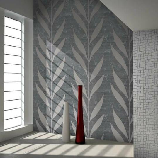 Portofino Wallcoverings Modern Embossed Flocked Vinyl Wallpaper Silver Gray Metallic Tree Leaves Plant Flocking Flock Vintage Style Velvet Textured Covering Paste The Wall Only Walmart Com Walmart Com