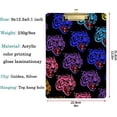 thumbnail image 2 of FMSHPON Angry Tiger Colorful Pattern Clipboard Hardboard Wood Nursing Clip Board and Pull for Standard A4 Letter 13x9 inches, 2 of 6