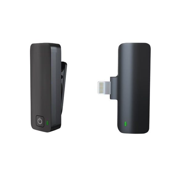 Micrófono inalámbrico para iPhone y iPad, 8 horas de autonomía, micrófono de solapa lavalier mini portátil oculto para grabación de vídeo, vlogs, entrevistas y retransmisiones en directo