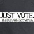 thumbnail image 3 of CafePress - Justvotebanner2.Jpg Long Sleeve T Shirt - Long Sleeve Dark T-Shirt, 3 of 4