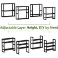 thumbnail image 6 of Bamworld Bathroom Shelves for Storage, Small Black Bathroom Shelf Over Toilet, Adjustable 3 Tiers Shelf for Bathroom Storage, 6 of 6