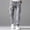 Gray, variant on YLSDY Men's Solid Casual Pants, Elastic Drawstring Waist, Multi Zipper Pockets, Loose Fit Streetwear Trousers Gray S