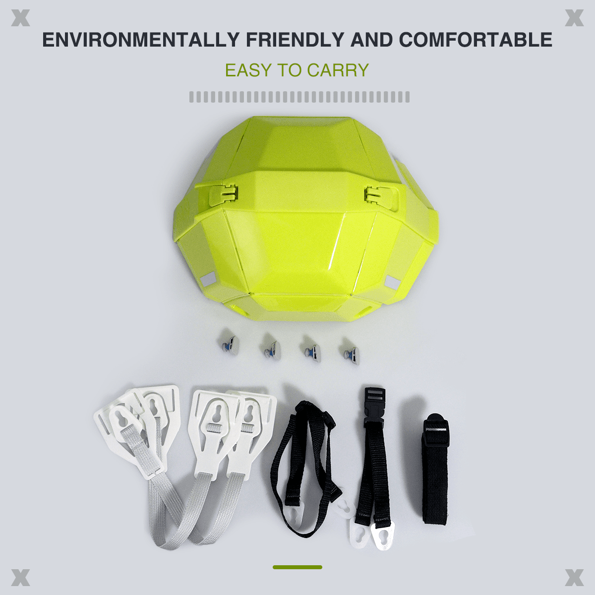 Foldable Safety Hardhat Helmet Outdoors Collapsible Helmet Perfect Construction Hard Hats Safety Cap One Size for Offices Earthquake Public Facilities of Disaster (Fluorescent Yellow)