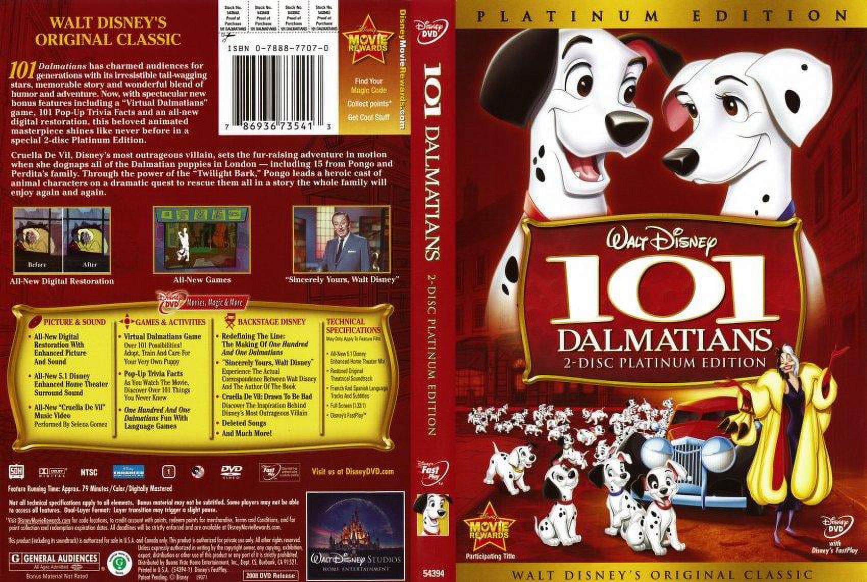 101 Dalmatians (2-Disc Platinum Edition) (dvd)