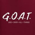 thumbnail image 6 of Wild Bobby, Goat God Over All Things Inspirational/Christian Men Long Sleeve Shirt, Maroon, Medium, 6 of 6