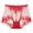 Red, variant on Seamless High Waisted Thong Panty With Lace Jacquard For Women Underwear See Through Panties