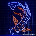 thumbnail image 2 of Glowneon Japanese Koi Fish Neon Sign, Koi Fish LED Sign, Handmade Fish Neon Light Wall Art, 2 of 4