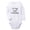 White, variant on It's My Half Birthday Funny Rompers, Newborn Baby Unisex Bodysuits, Infant Jumpsuits, Toddler 0-12 Months Kids Long Sleeves Oufits (Gray, 0-6 Months)