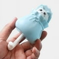 thumbnail image 4 of Gancho de pared autoadhesivo Ticfox para abrigos forma de gato azul, 4 of 6
