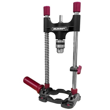 Milescraft 1318 DrillMate Portable Drillling Guide - Precision Drilling Attachment for Drilling Angled or Straight Holes, Adjustable Drill Guide Attachment, Portable Drill Press with 3/8” Chuck C57