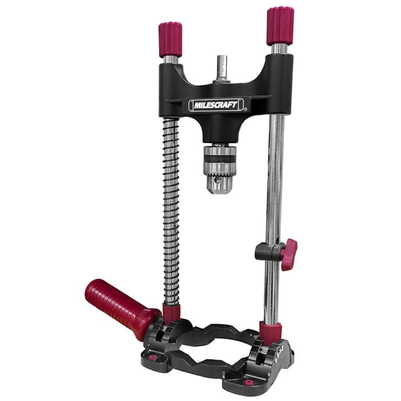 Accesorio para guía de perforación Milescraft 1318 DrillMate con mandril de 3/8 pulgadas