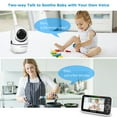 HelloBaby Baby MonitorHB6550 5" Video Baby Monitor with Remote Pan