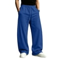 thumbnail image 2 of Evdexr Mens Sweatpants Straight Leg Baggy Sweats 2026 Gym Athletic Loose Fit Pants Drawstring Lightweight Breathable Lounge Trousers with Pockets L, 2 of 7