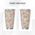 thumbnail image 3 of Goofa Bunny Floral for 20 oz Skinny Tumbler Stainless Steel Coffee Mug Slim Vacuum Insulated Travel Cup Car Cup-Straw Three-piece Set, 3 of 8