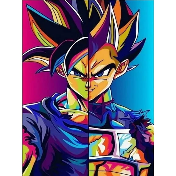 5D DIY Dragon Ball Diamond Painting Kits for Adults Kids, Full Drill Embroidery Cross Stitch Rhinestone Paintings Pictures Arts Wall Decor Painting Dots Kits 12x16 in