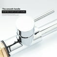 thumbnail image 4 of 17inch Single Handle Pull Down Spring Sprayer Kitchen Faucet in Matte Silver, 4 of 10