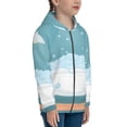 thumbnail image 5 of Naloa Bathtub with Soap Bubbles Teenage Zipper Hoodie, Long Sleeve Zip Up Hoodies Casual Jackets Tops for 7-12 Years-Medium, 5 of 6