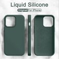 thumbnail image 2 of Liquid Silicone Case For iPhone 11 14 13 12 15 Pro Max Phone Cases For iPhone 13 12 Mini 14 15 7 8 Plus X XR XS Shockproof Cover, 2 of 5