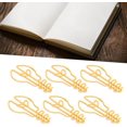 thumbnail image 4 of Yazoeia 100 Pcs Pinces à Papier en Forme d'Ampoule Mignonnes Mini Pinces à Papier pour Scrapbooking Légères et Portables Marque-Pages en Métal pour Bureau École Classification des Documents (Jaune) CJC912-66378, 4 of 9