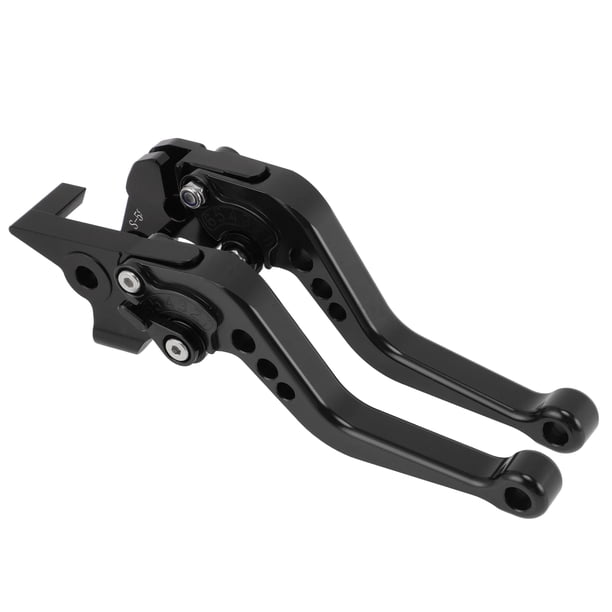 Palancas de freno y embrague cortas únicas para Yamaha MT-10/FZ-10 2017-2021, palanca de freno ajustable en 6 posiciones, aleación de aluminio negra, 1 par