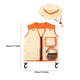thumbnail image 5 of Vogacara Chaleco de explorador para niños, sombrero para acampar al aire libre, senderismo, trajes de aventura, traje de Cosplay con Juegos de césped Naranja, 5 of 6