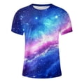 thumbnail image 5 of Tops para hombre, blusas y camisas de manga corta con cuello redondo para hombre. Camiseta casual de manga corta con cuello redondo y estampado de cielo para hombre. Blusa para hombre., 5 of 5