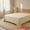 Yellow 63"x91", variant on Unique Bargains Double Gauze Bed Sheet Flat Sheet Wrinkle Textured Bedding Yellow 63"x91"