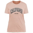 thumbnail image 5 of XCHQRTI Los Angeles Women Tshirts California Graphic Short Sleeve Summer Casual Shirt, 5 of 8