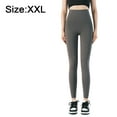 thumbnail image 2 of Leggings de cintura alta para mujer - Mallas de yoga para correr con control de abdomen - Gris grafito para 15 ℃ a 25 ℃, 2 of 6