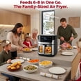 thumbnail image 5 of MIRASTON 8.5-Quart Air Fryer, 8 Preset Touchscreen, Dishwasher-Safe Basket, Stainless Steel, 5 of 7
