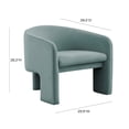 thumbnail image 2 of TOV Furniture Marla Sea Blue Velvet Accent Chair, 2 of 6