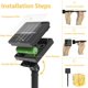 thumbnail image 2 of Paquete de 2 luces solares de 12 m/40 pies 100 LED para jardín al aire libre con mando a distancia, impermeable, 8 modos, luces solares para picar, luces de cadena de hadas alimentadas por energía sol JFHHH pequeña, 2 of 5