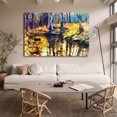 thumbnail image 1 of Póster de lienzo con un arroyo tranquilo que atraviesa el bosque, decoración de dormitorio, paisaje deportivo, decoración de oficina, regalo, estilo marco, 20 x 30 cm, 1 of 8