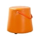 thumbnail image 2 of Reposapiés pequeño Reposapiés Taburete con escalón Marco de Madera Maciza con asa Altura Estable compacta 27 cm Sofá versátil Taburete de té para Sala Naranja, 2 of 9
