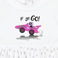 thumbnail image 4 of Inktastic Go Go Go Pink Racing Car Girls Baby Dress, 4 of 5