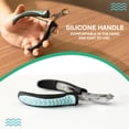 thumbnail image 4 of Cuticle Trimmer with Non-Slip Grip Handle Professional Stainless Steel Cuticle Cutter Sharp Blades Double Spring Cuticle Nippers for Nail Care Pedicure Manicure Nail Tools (Green-Black), 4 of 8