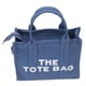 thumbnail image 5 of Bolso de transporte para mujer con cremallera, bolso de lona con doble asa para compras informales, tamaño grande, azul, 5 of 14