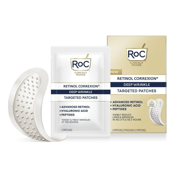 RoC Retinol Correxion Targeted Deep Facial Wrinkle Patches, 6 Ct