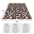 thumbnail image 3 of Zufioo Rainbow Flowers Fleece Blanket Queen Size,Plush Bed Blanket,Ultra Soft Throw Blanket,Plush Fuzzy Cozy Blanket Perfect for Bed,Couch-80"x60", 3 of 7