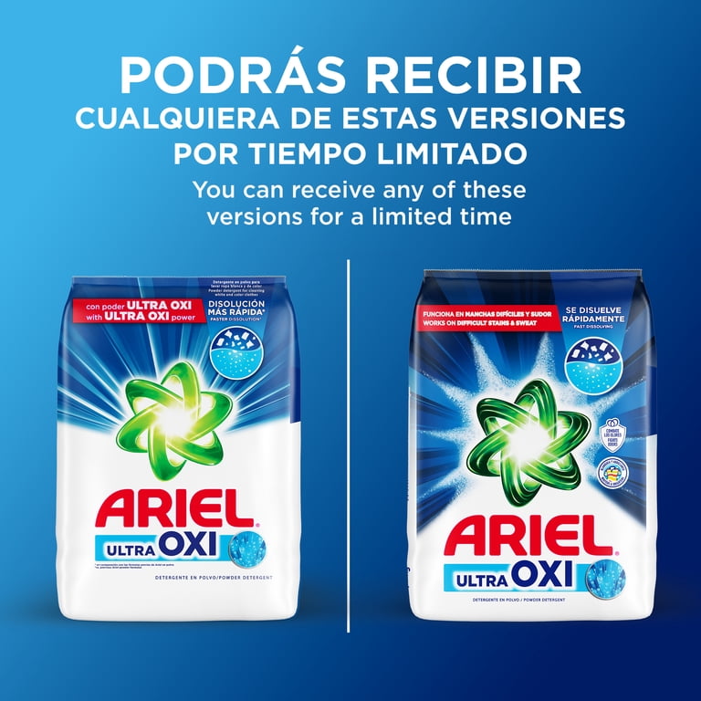 Ariel Laundry Detergent Powder, Ultra Oxi, Original Scent, 2.7 kg